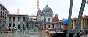 Baustelle im Schlüterhof des Berliner Schlosses