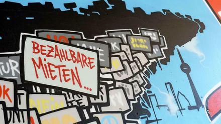 Sprüht´s an jede Wand... Ein Graffito in Kreuzberg als politischer Slogan.