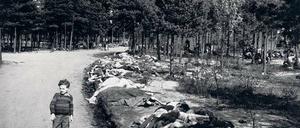 Sieg Mandaag 1945 in Bergen-Belsen.