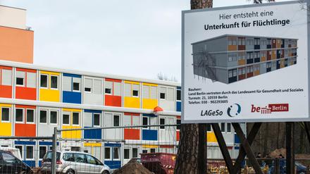 Nicht von Dauer: Bislang wurden viele Flüchtlinge in Wohncontainern wie diesen in Köpenick untergebracht.
