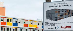Nicht von Dauer: Bislang wurden viele Flüchtlinge in Wohncontainern wie diesen in Köpenick untergebracht.
