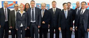 Siegfried Gentele (6.v. r.) im Kreise seiner Fraktionskollegen.