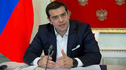 Der griechische Premierminister Alexis Tsipras in Moskau.