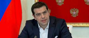 Der griechische Premierminister Alexis Tsipras in Moskau.