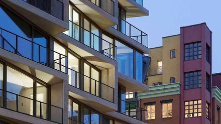 Die "Apartments Charlotte" in der Charlottenstraße am Checkpoint Charlie hat der Architekt Andreas Michels entworfen.