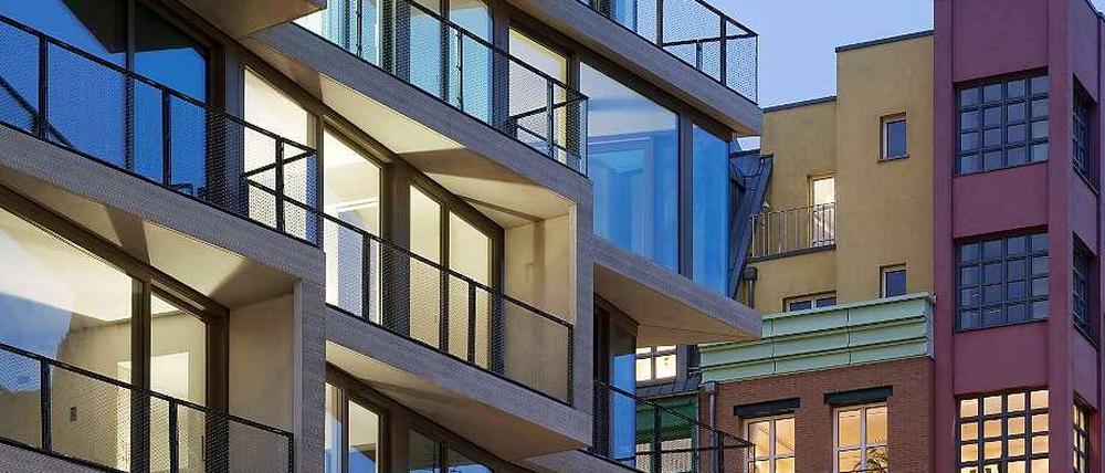 Die "Apartments Charlotte" in der Charlottenstraße am Checkpoint Charlie hat der Architekt Andreas Michels entworfen.
