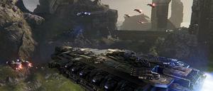 Das Computerspiel "Dreadnought" wird im Berliner Studio Yager entwickelt. 40 Mitarbeiter sitzen an dem Projekt.