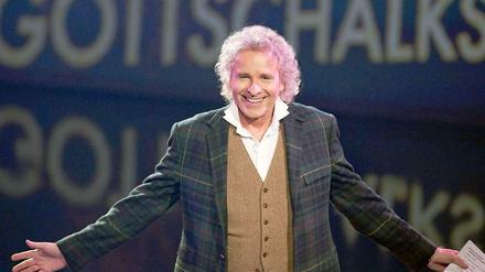 Thomas Gottschalk steht bei der Aufzeichnung seiner RTL-Show "Back To School - Gottschalks großes Klassentreffen" auf der Bühne.