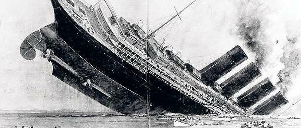 Untergang vor 100 Jahren. Thomas Mann sah in der Lusitania das „freche Symbol der englischen Seeherrschaft“.