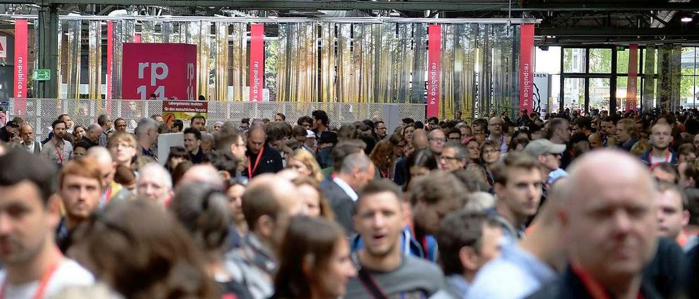 In bester Netz-Gesellschaft: Zur "re:publica14" kamen 6000 Teilnehmer.