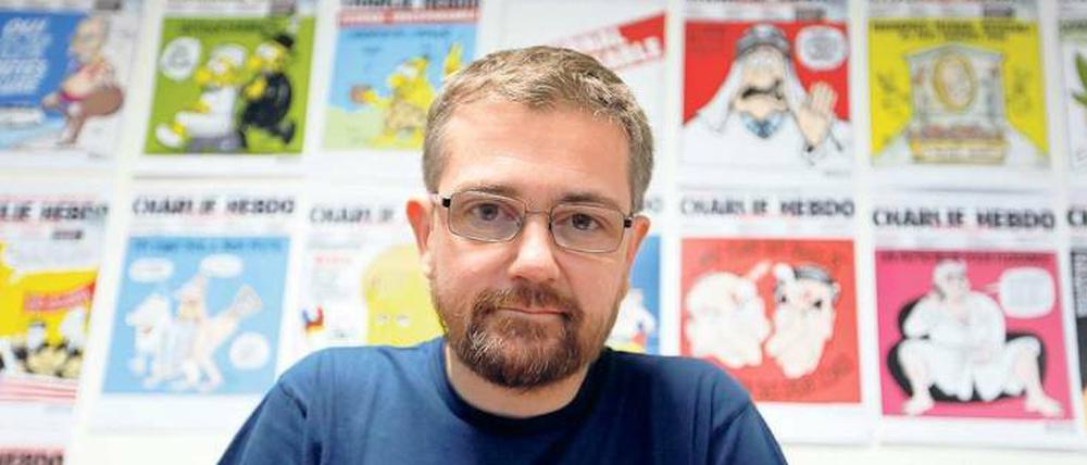 „Hysterie“. Der damalige Chefredakteur Charbonnier hat in einem kurz vor seiner Ermordung fertiggestellten Buch den Vorwurf der Islamfeindlichkeit zurückgewiesen.