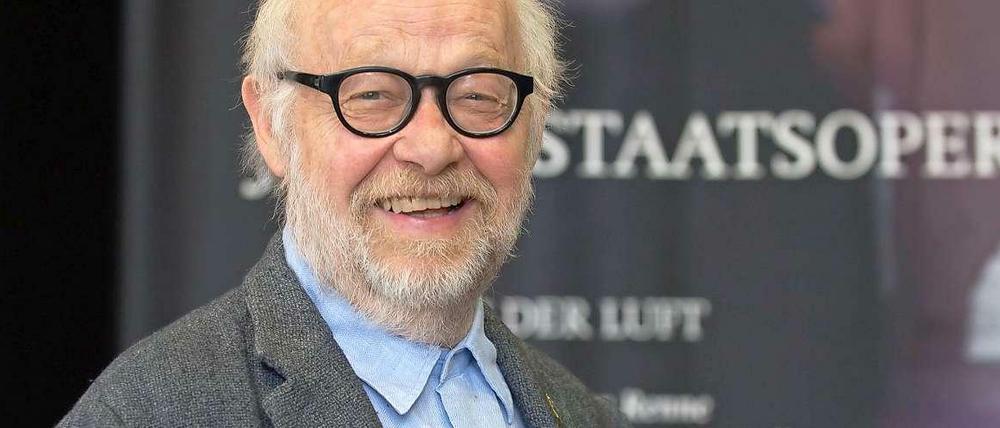 Jürgen Flimm bei der Jahrespressekonferenz der Berliner Staatsoper im Schiller Theater.