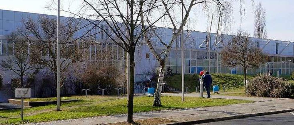 Die Gretel-Bergmann-Sporthalle ist zurzeit eine Notunterkunft für Flüchtlinge.