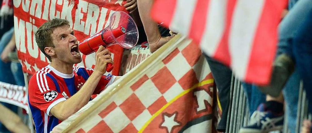 Spannung garantiert: Thomas Müller lebt für die großen Spiele wie das DFB-Pokalhalbfinale gegen Borussia Dortmund.