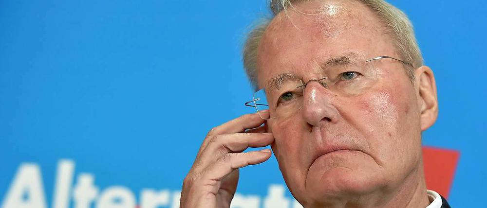 Keine Alternative mehr. Hans-Olaf Henkel verabschiedet sich aus der Führung der AfD.