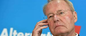 Keine Alternative mehr. Hans-Olaf Henkel verabschiedet sich aus der Führung der AfD. 