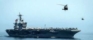 Insgesamt befinden sich neun US-Kriegsschiffe im Arabischen Meer. 