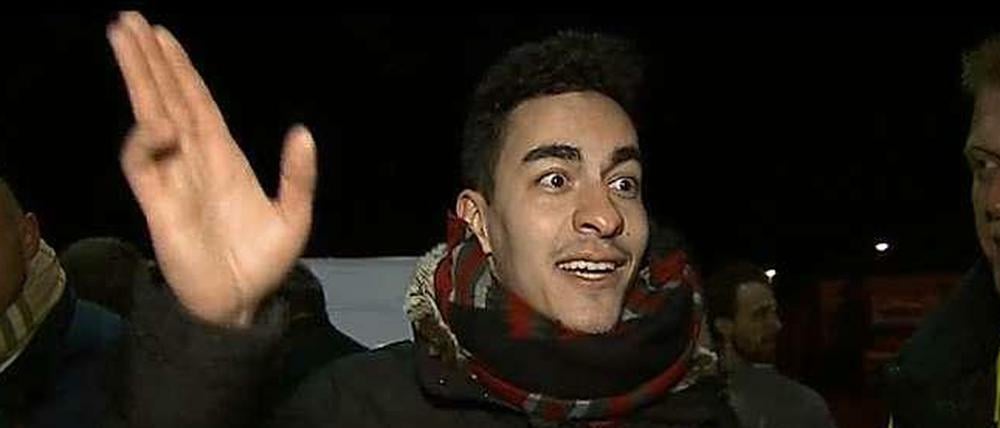 Freestyle ins N24-Mikro: Der Berliner Rapper "Gier" in seinem Element. 