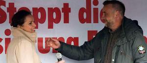 Pegida-Aktivisten Tatjana Festerling und Lutz Bachmann.