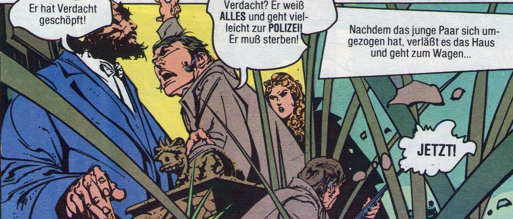 Dynamische Panelunterteilung mit dem, was da ist : Eine von Alex Niño gezeichnete Seite in "Das Geisterhaus" #6 aus dem Condor-Interpart-Verlag.