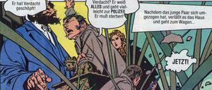 Dynamische Panelunterteilung mit dem, was da ist : Eine von Alex Niño gezeichnete Seite in "Das Geisterhaus" #6 aus dem Condor-Interpart-Verlag.