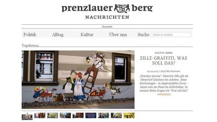 Von der Straße. Auf Prenzlauer Berg Nachrichten können Anwohner lesen, was im Kiez los ist.