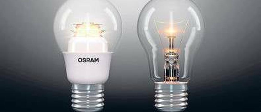Zu schwach. Ob LED-Lampe oder klassische Glühbirne – Wachstum erwartet Osram vor allem im Geschäft mit LED-Halbleitern und Spezialbeleuchtung.