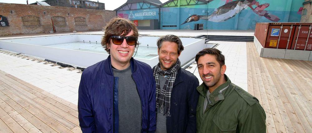 Jan Denecker, Daniel Lente und Azar Moorad, drei der vier Inhaber des Haubentauchers.