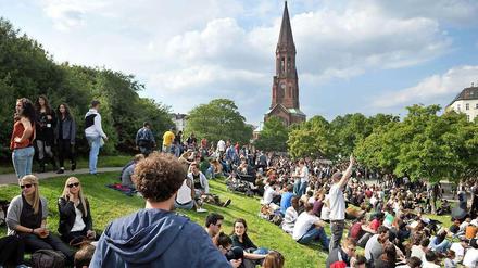 Protestieren und chillen.