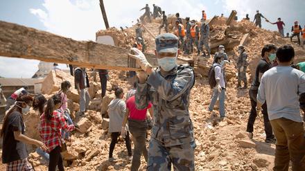 Dier Aufräumarbeiten kommen nur langsam voran. 