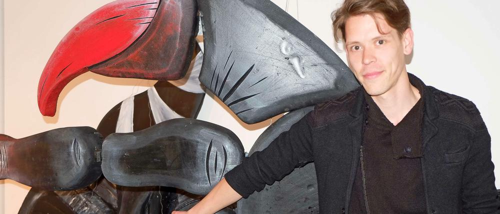 Im Keller seines Elternhauses baut Sascha Laue schon das Bühnenbild für sein Musical.