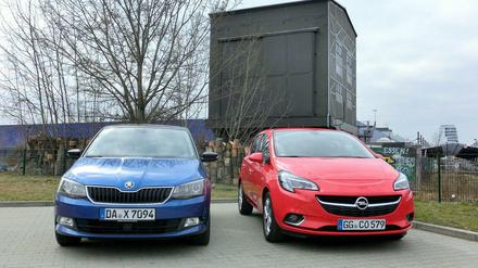 Hat da jemand Kleinwagen gesagt? Der Skoda Fabia und der Opel Corsa sind beide ihrer Klasse schon fast entwachsen. Sie bieten Komfort und selbst Raum fast wie die Großen.