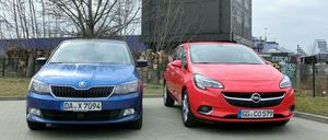 Hat da jemand Kleinwagen gesagt? Der Skoda Fabia und der Opel Corsa sind beide ihrer Klasse schon fast entwachsen. Sie bieten Komfort und selbst Raum fast wie die Großen.