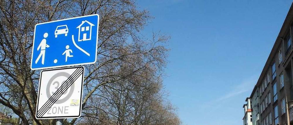 Berlins erste temporäre Spielstraße.