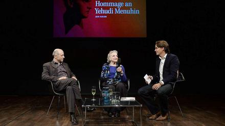 Ivan Fischer, Menuhin-Tochter Zamira Benthall und Sebastian Nordmann 