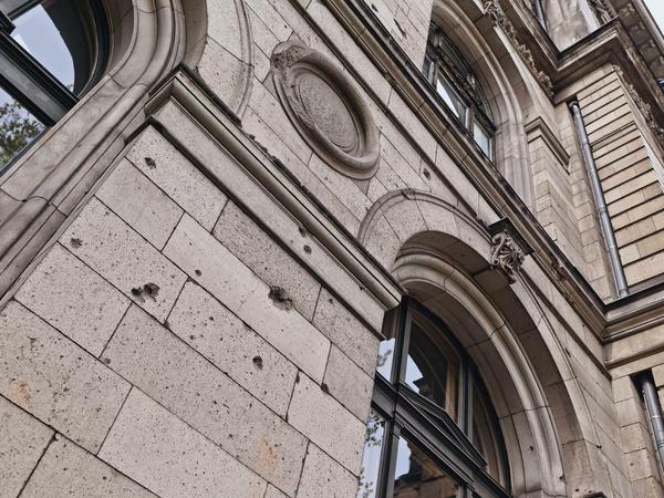 Auch das Naturkundemuseum blieb von den Kämpfen nicht verschont. Viele Sammlungsteile wurden während des Krieges ausgelagert.