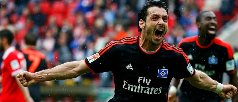 Erlösender Jubel: Hamburgs Gojko Kacar feiert seinen Treffer.