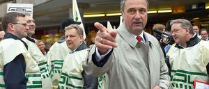 Kampfansage. GDL-Chef Claus Weselsky kündigt den achten Streik der Lokführer an. 
