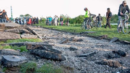 Einer der schönsten Radwege Deutschlands ist nun auf einer Länge von 50 Metern unterbrochen. 