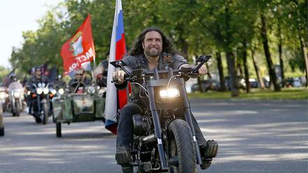 Sieht aus wie bei "Easy Rider", sind aber die russischen "Nachwölfe".