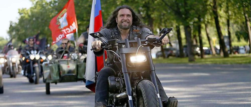 Sieht aus wie bei "Easy Rider", sind aber die russischen "Nachwölfe".