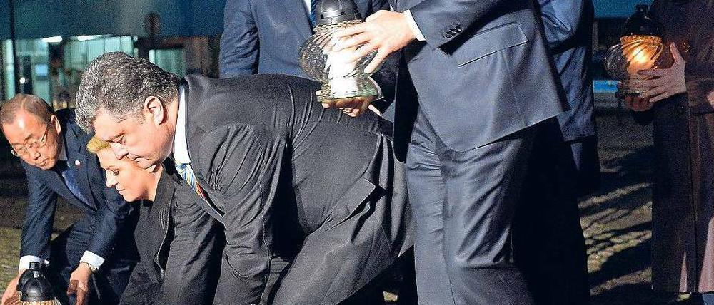 Lichtzeichen. Staats- und Regierungschefs aus Osteuropa gedachten in Danzig des Kriegsendes vor 70 Jahren und fanden dabei harte Worte gegenüber Russland.