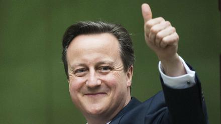 Strahlender Sieger: David Cameron gewinnt überraschend deutlich. 
