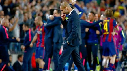 Ganz bitterer Arbend. Pep Guardiola an alter Wirkungsstätte.