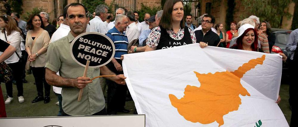 Viele Einwohner Zyperns hoffen, dass nun endlich eine Lösung gefunden wird.