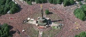 Der Tiergarten litt stark unter der Love Parade. 