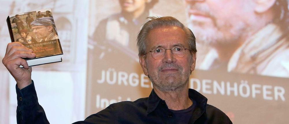 Jürgen Todenhöfer bei der Buchvorstellung am 27. April 2015 in Berlin.