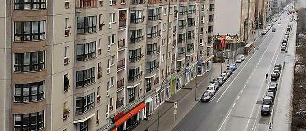 Die DDR-Bauten an der Wilhelmstraße .