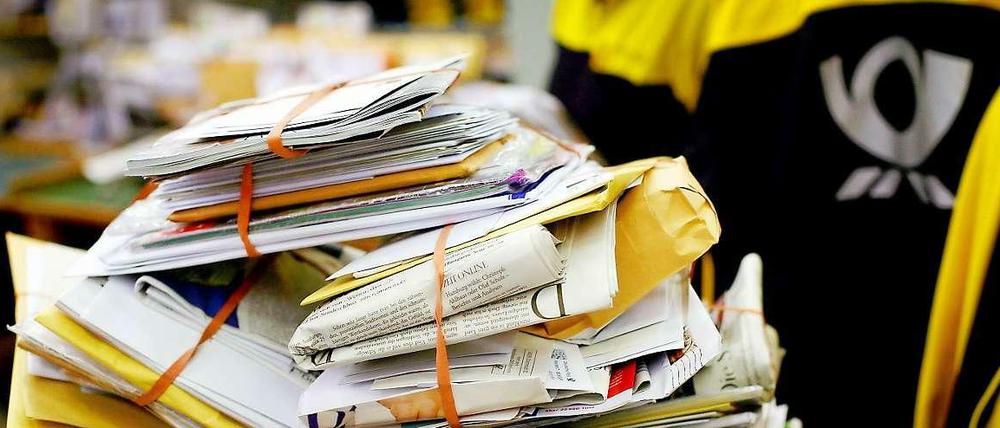 Bleibt alles liegen: Die Warnstreiks bei der Post gehen weiter.