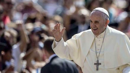Papst Franziskus während seiner wöchentlichen Generalaudienz.